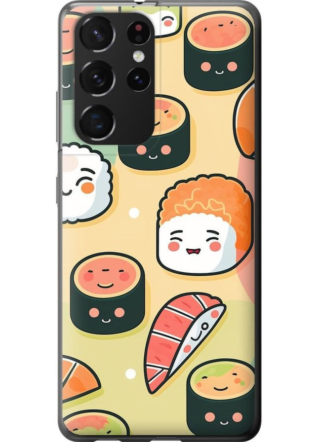 Силіконовий чохол 'Суші патерн' для Samsung Galaxy S21 Ultra (5G) Endorphone Samsung Galaxy S21 Ultra (5G) (278239403)