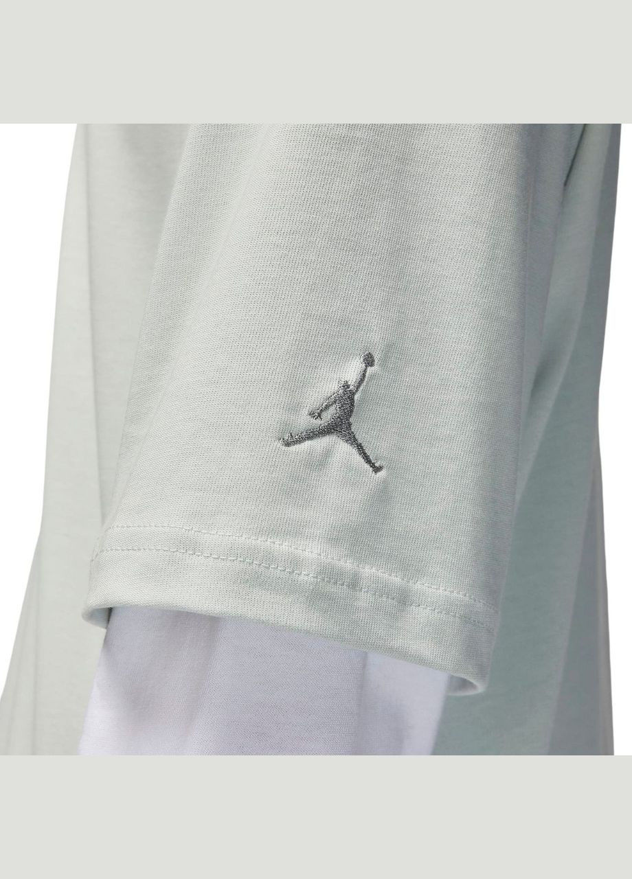 Серая мужская футболка wordmark tee grey heather fj1969-034 Jordan