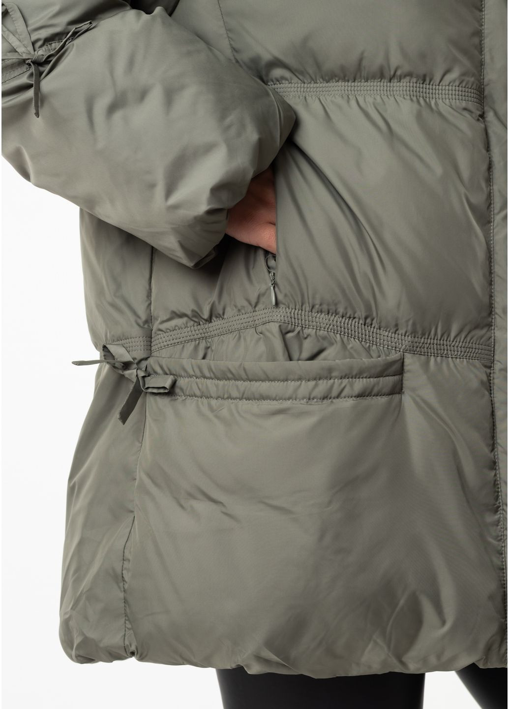 Зелений зимній Пуховик Mishele