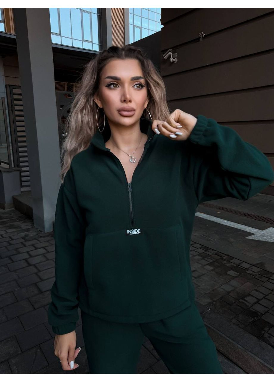 Жіночий трендовий флісовий теплий костюм No Brand (363969510)