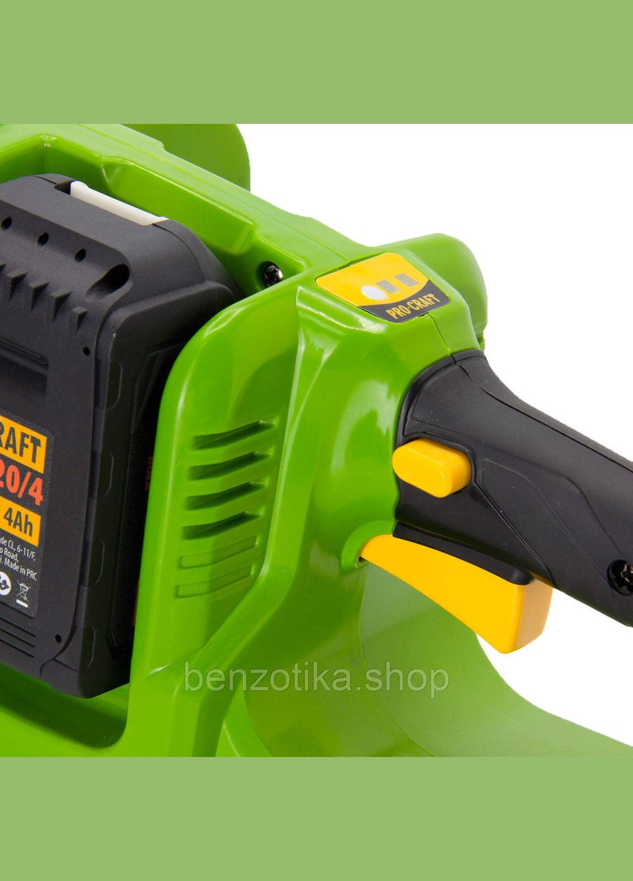 Акумуляторная цепная пила PCA40/2 (20В, бесщёточная, без аккумулятора и зарядки) — легкая и мощная ProCraft (338593575)