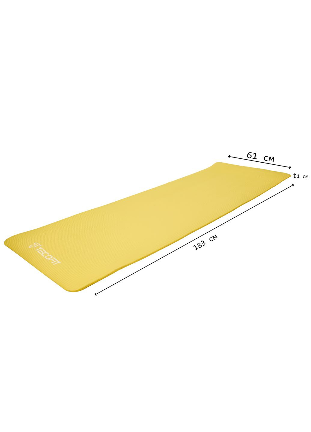 NBR MAT/КОВРОК Size: 183*61*1cm / NBR (Yellow) TOP20106462/4 TECOFIT (370439554)