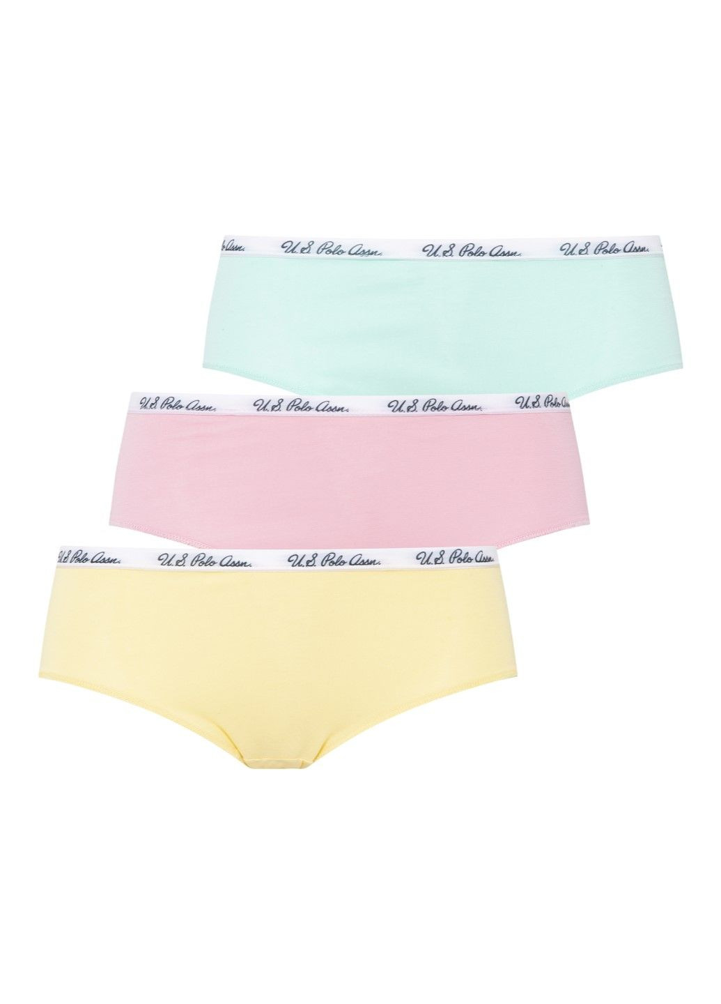 Труси-хіпстери жіночі (3 шт) U.S. Polo Assn. 66273_4 (295547668)