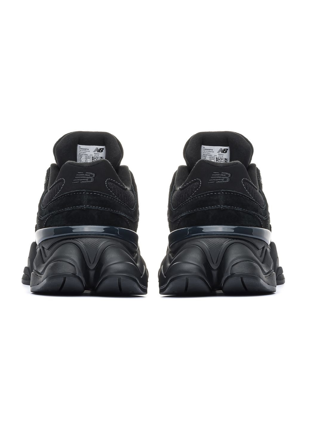 Черные демисезонные кроссовки triple black, вьетнам New Balance 9060
