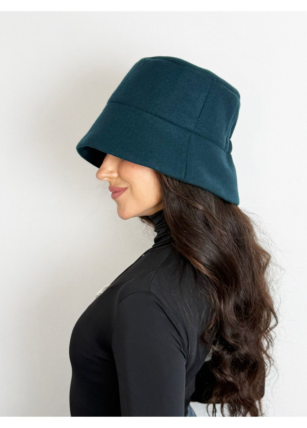 Панама з пальтової тканини з кашеміром BANDANA QUEEN (365655016)