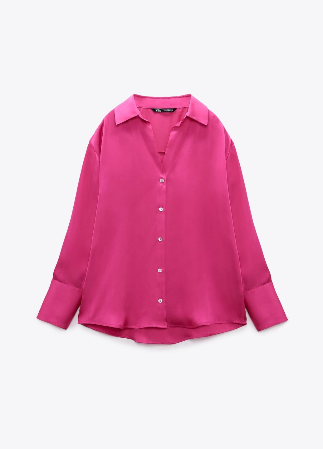 Розовая праздничный рубашка однотонная Zara