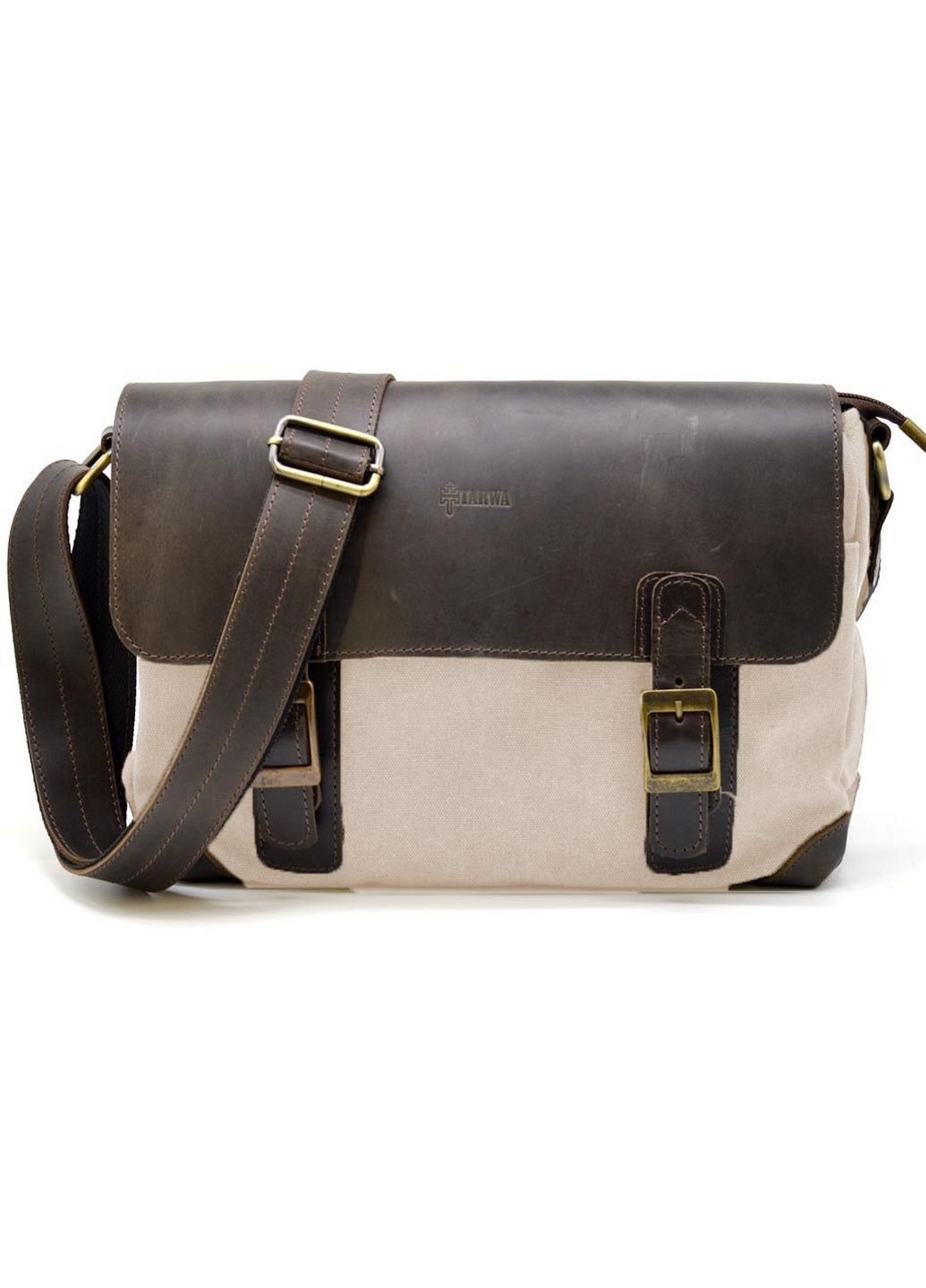 Мужская кожаная сумка через плечо 33х22х8 см TARWA (315872659)