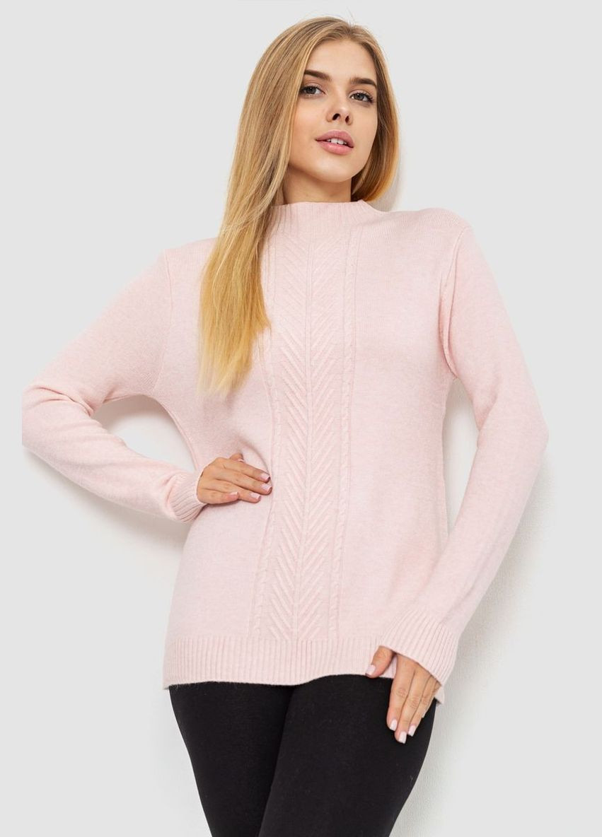 Світло-рожевий зимовий светр жіночий, колір світло-оливковий, Ager
