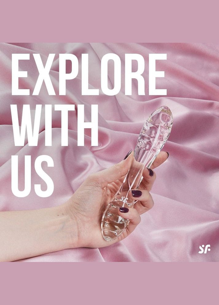 Скляний фалоімітатор Dazzling Crystal 1 Transparent прозорий Satisfyer (347315097)