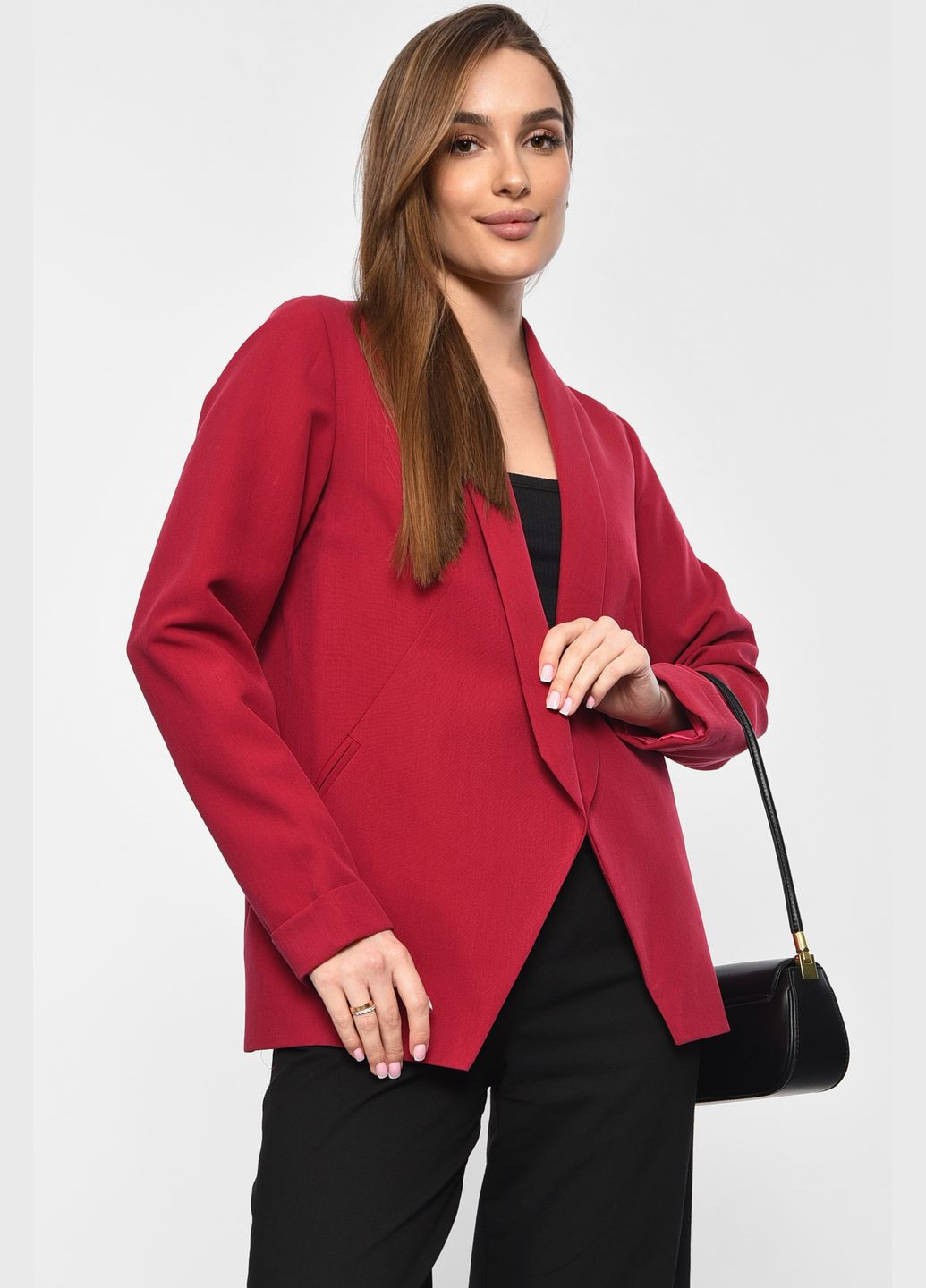Піджак жіночий темно-рожевого кольору Let's Shop (292755091)