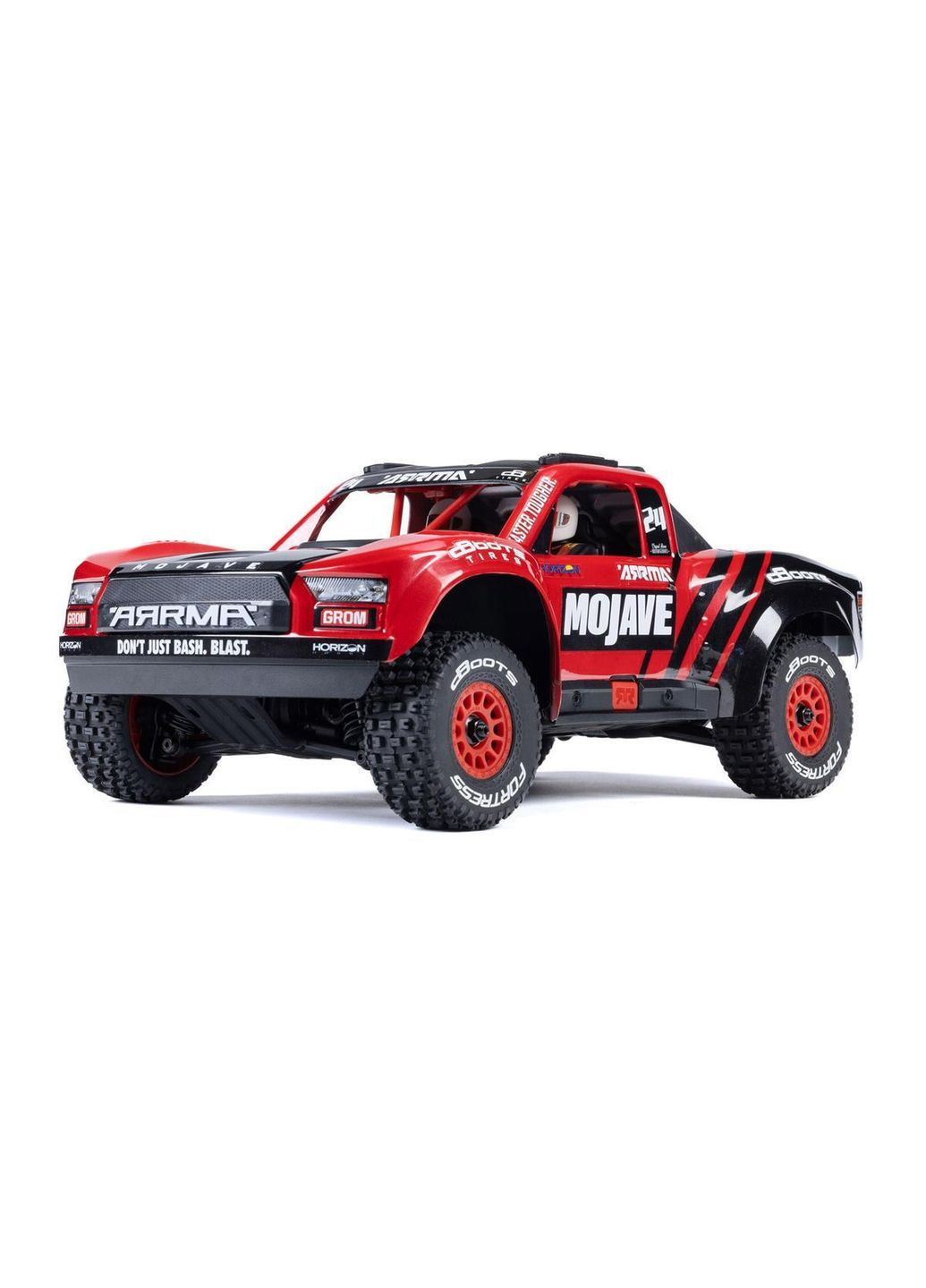 Машинка на радіокеруванні Mojave Grom MEGA 4WD 380 Brushed 1/16 Desert Truck RTR (ARA2104T1 Red) Arrma (369764899)