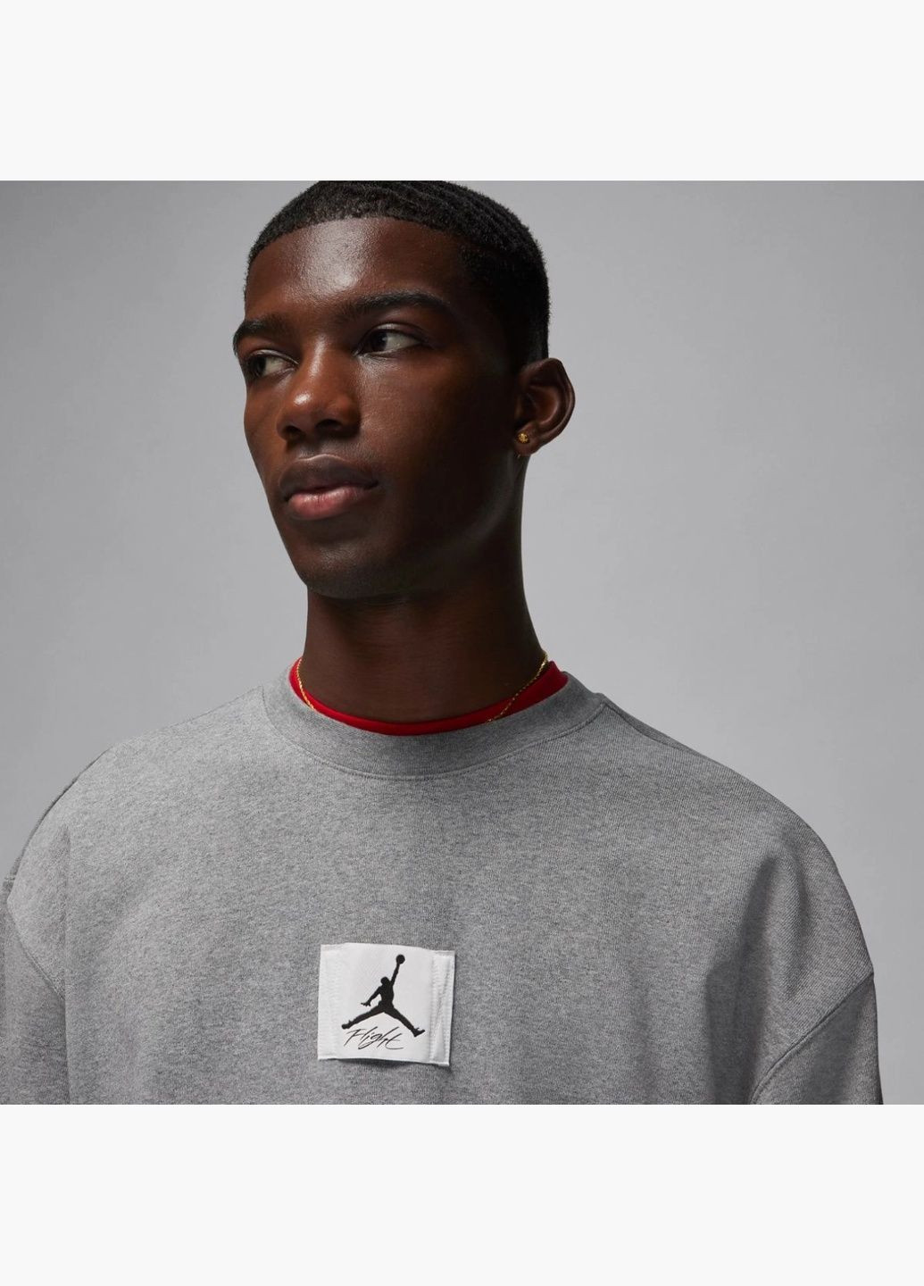 Світшот чоловічий Ess Stmt Flc Crew Grey FB6932-091 Air Jordan (326784086)