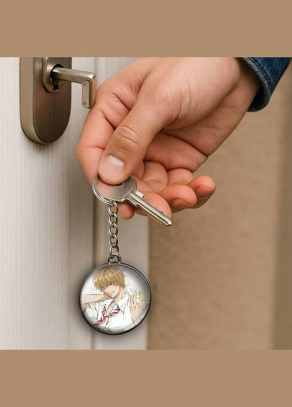 Набір підвіска (кулон) та брелок Аніме Вовчиця та чорний принц #03 (подарунковий набір) No Brand (332633257)