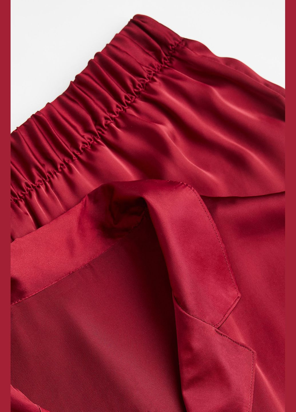 Бордовые домашние демисезонные брюки H&M