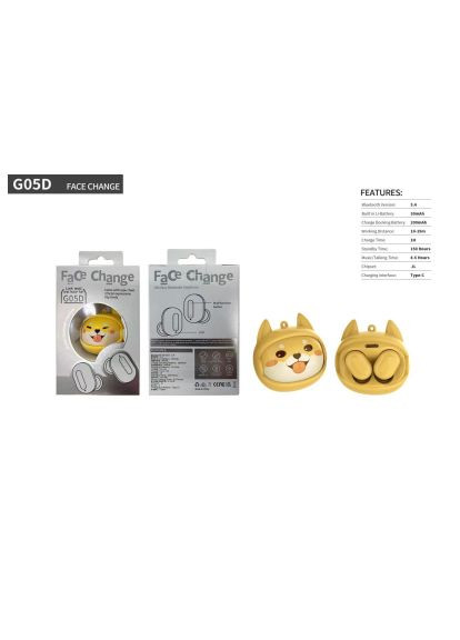 Навушники (G05-YEL) XoKo G05-face changing TWS Yellow (366487553)