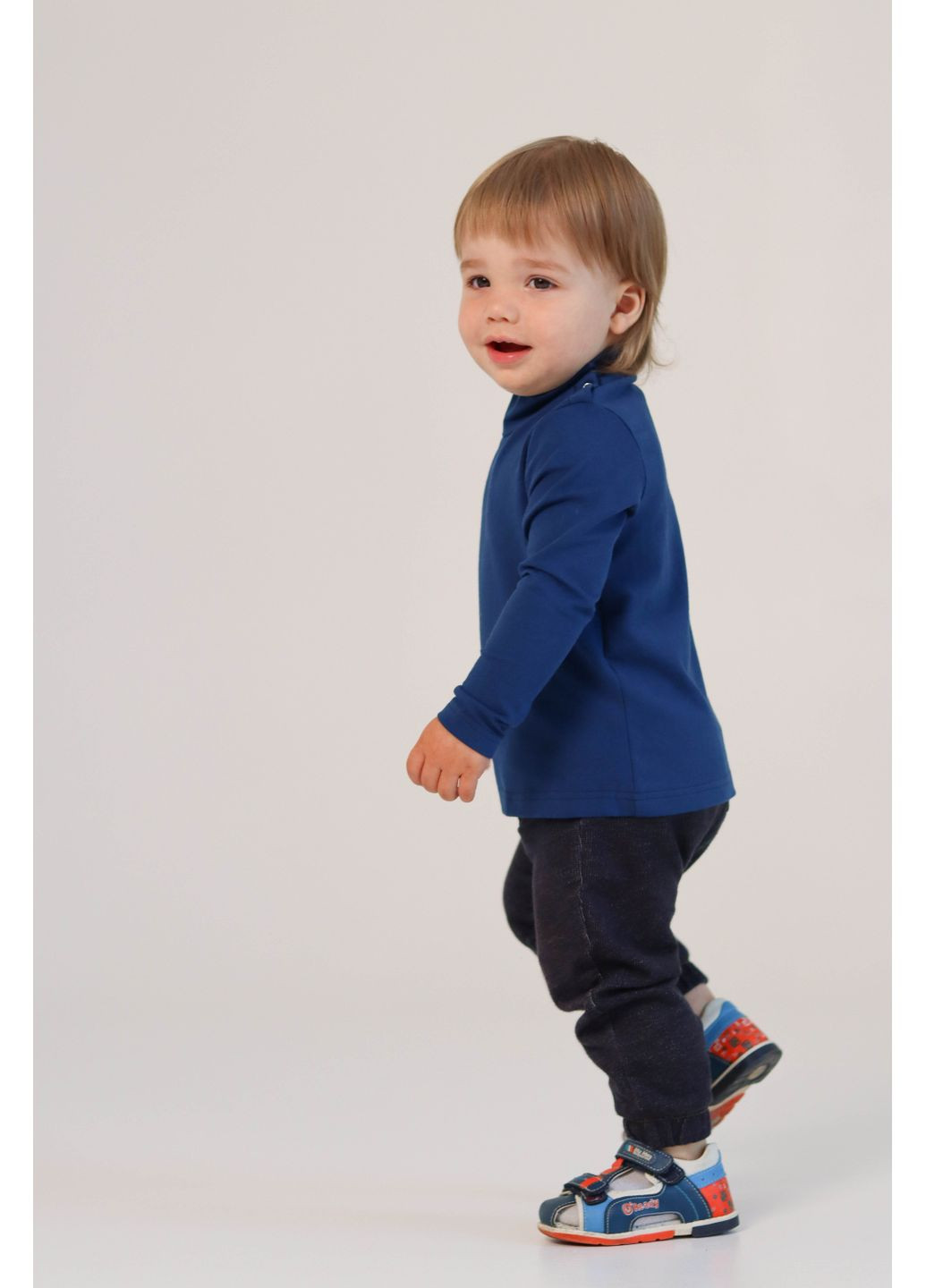 Детская водолазка индиго. Гольф базовый Piccolo (361786471)