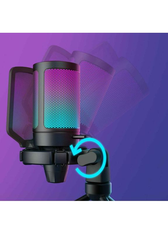 Мікрофон конденсаторний настільний ігровий A6V AMPLIGAME (A6V) з попфільтром / Fifine (369646794)