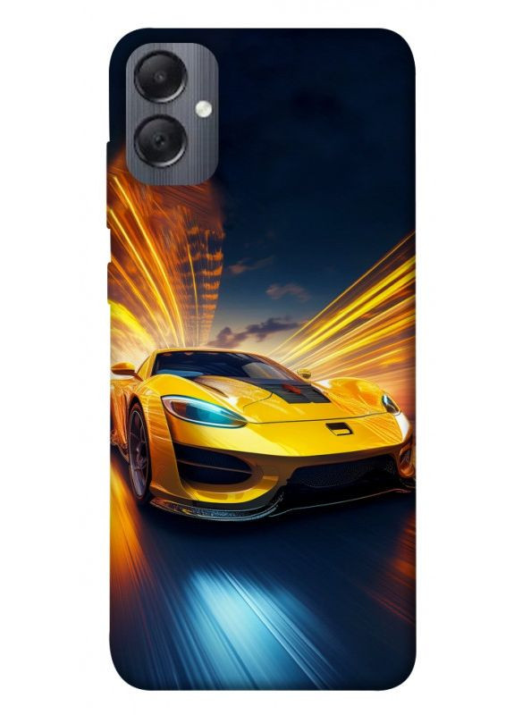 Чехол с принтом для Samsung Galaxy A05 / для самсунг галакси А05 Yellow Porsche No Brand (338609038)