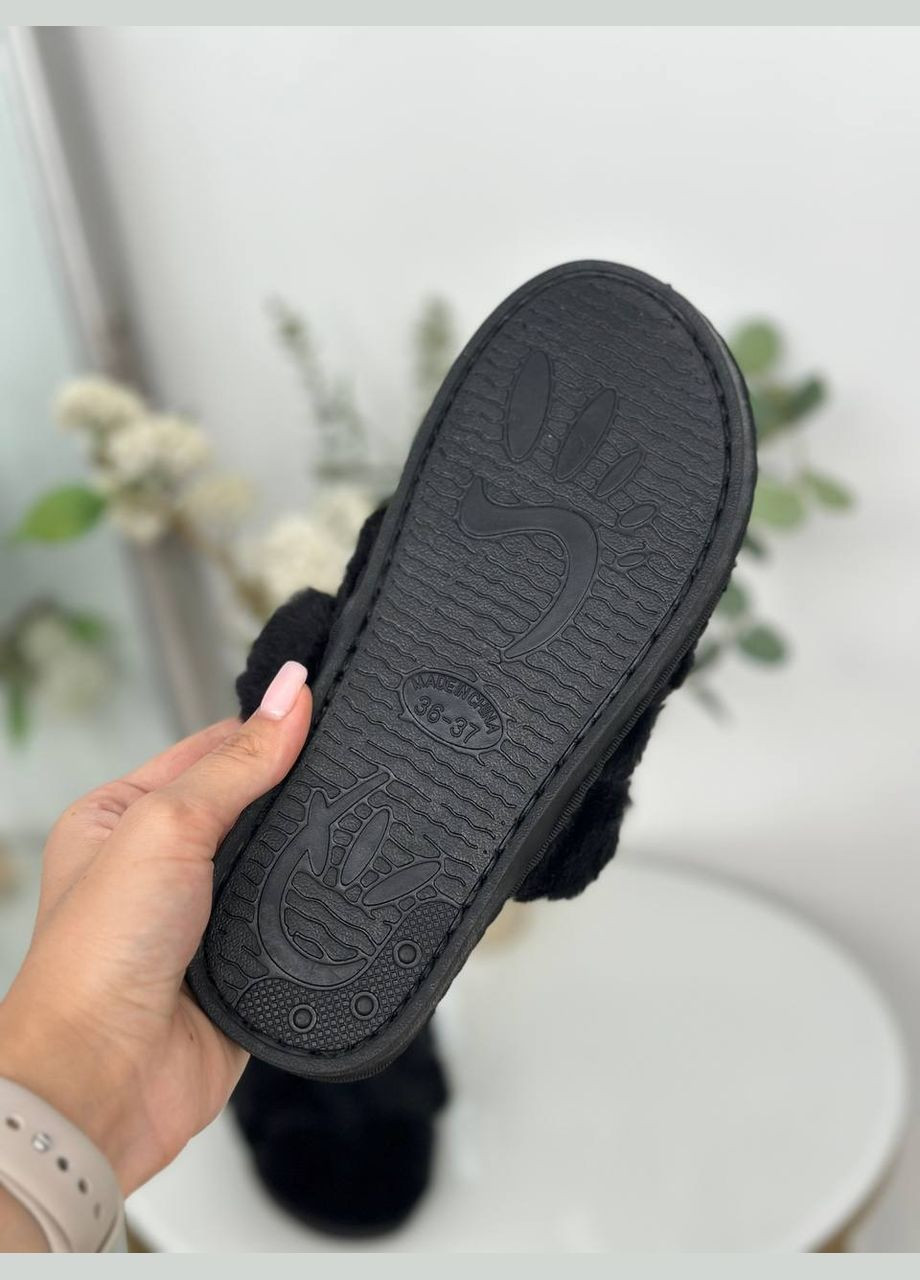 Черные тапочки комнатные No Brand