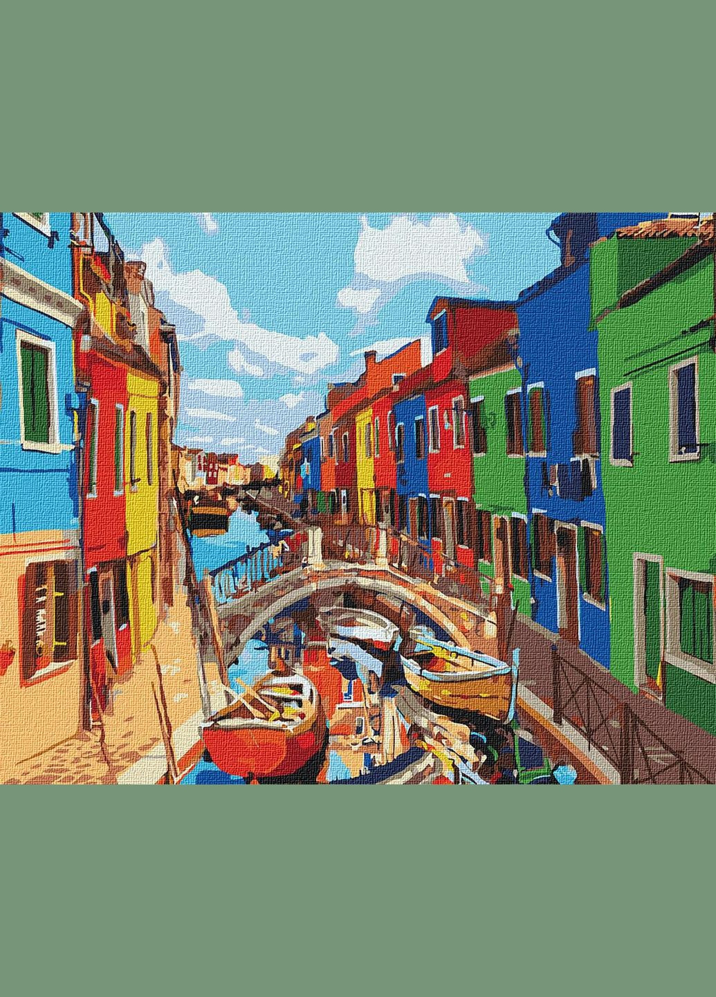 Картини за номерами міський пейзаж 40х50 Картина по цифрах на полотні Фарби міста Картини розпис за номерами Ідейка KHO3502 Идейка (308988595)