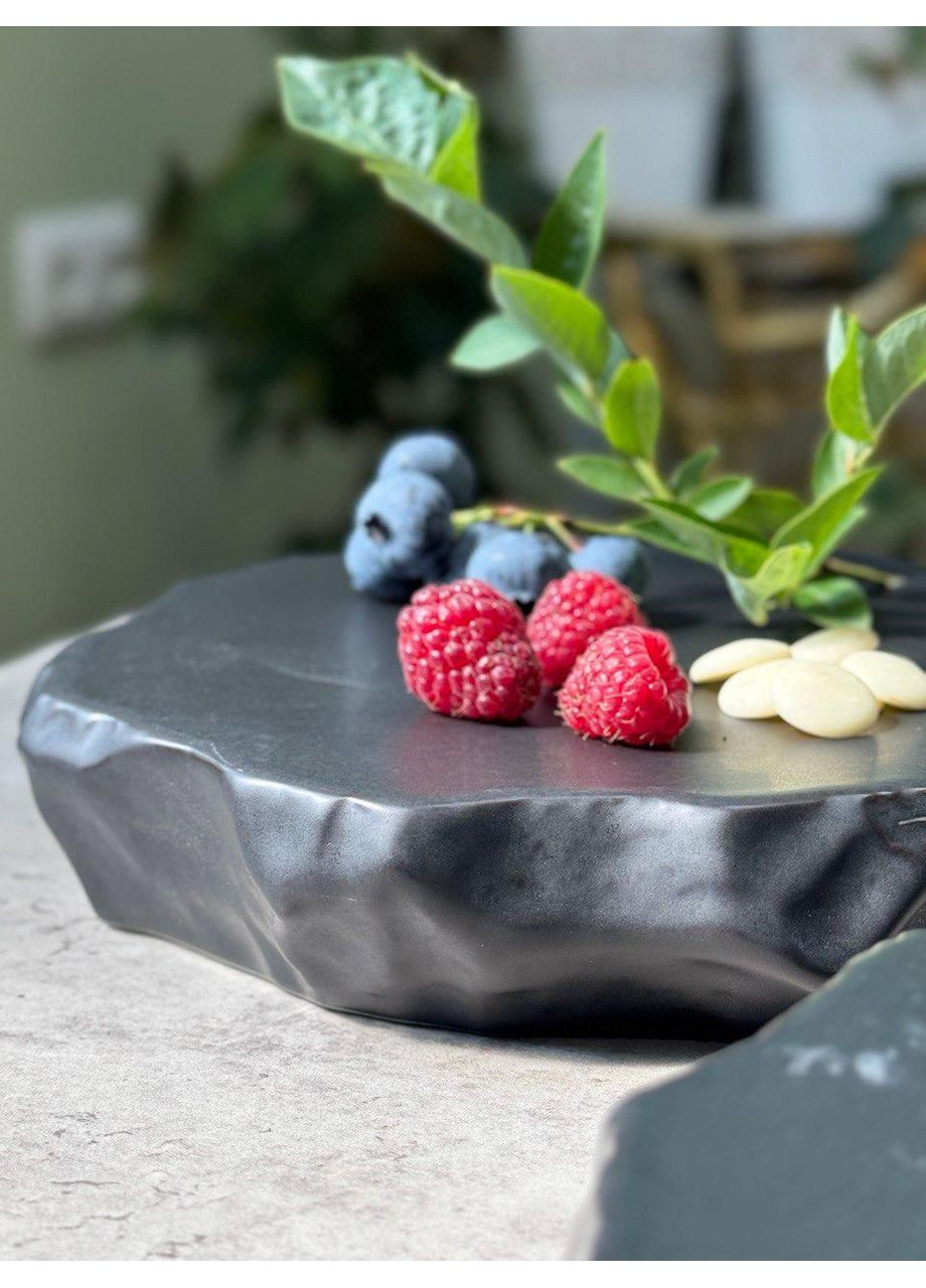 Плато для закусок "Черная Гора" 1шт. сочетает эстетику и функциональность 20.5см OSM (365549106)