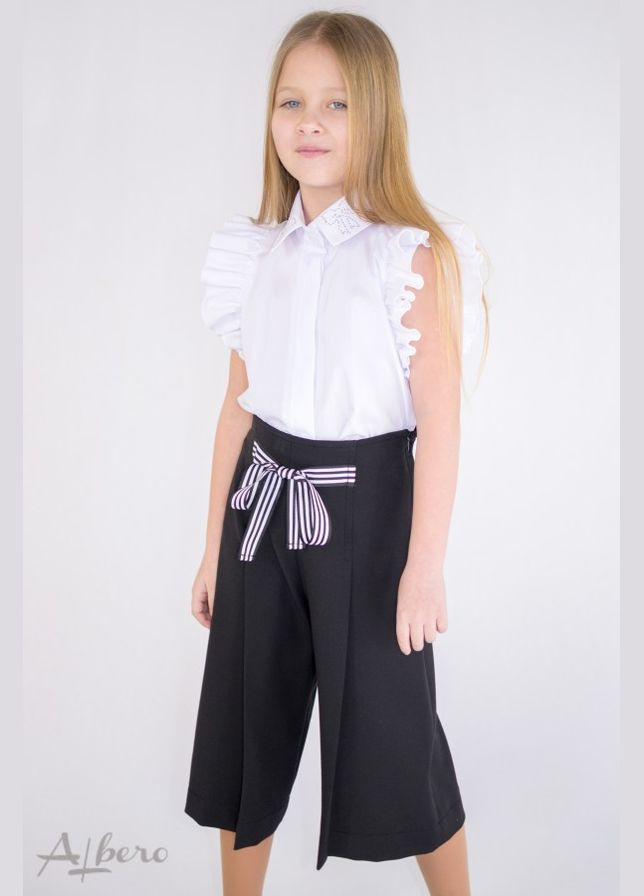 Черные демисезонные брюки Albero