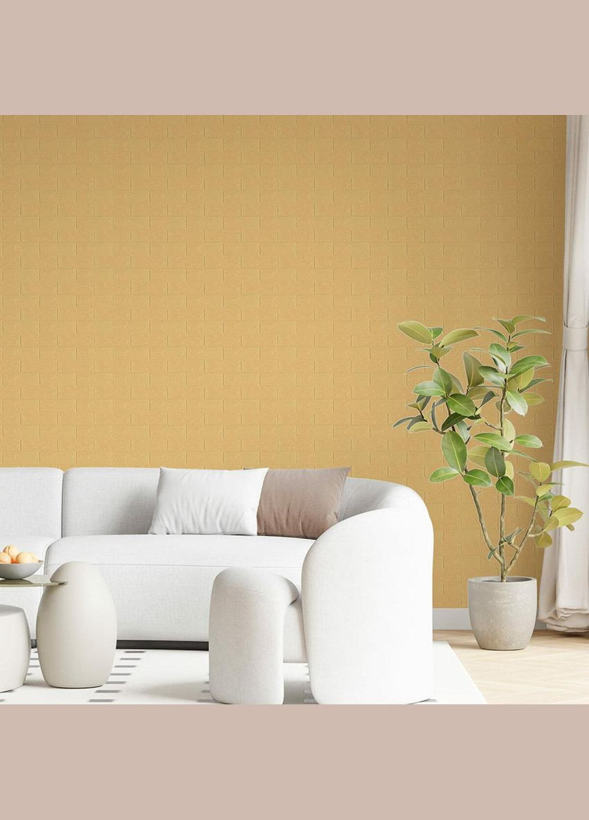 Панель стеновая 3D 700х770х2мм ЖЕЛТО-ПЕСОЧНАЯ (D) SW-00001909 Sticker Wall (329898158)