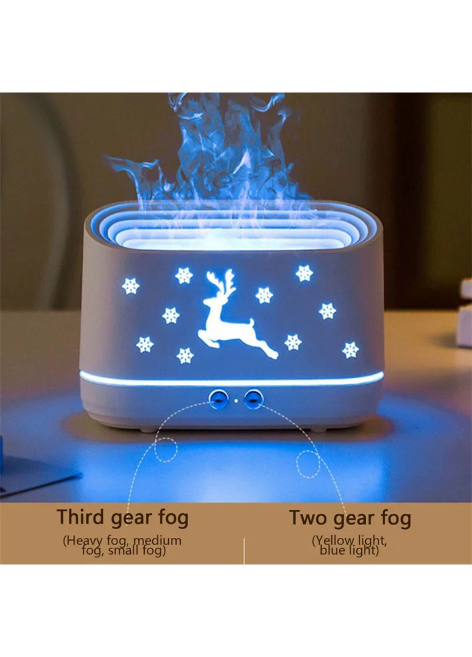 Ночник-увлажнитель с имитацией пламени DEER WHITE No Brand (300024390)