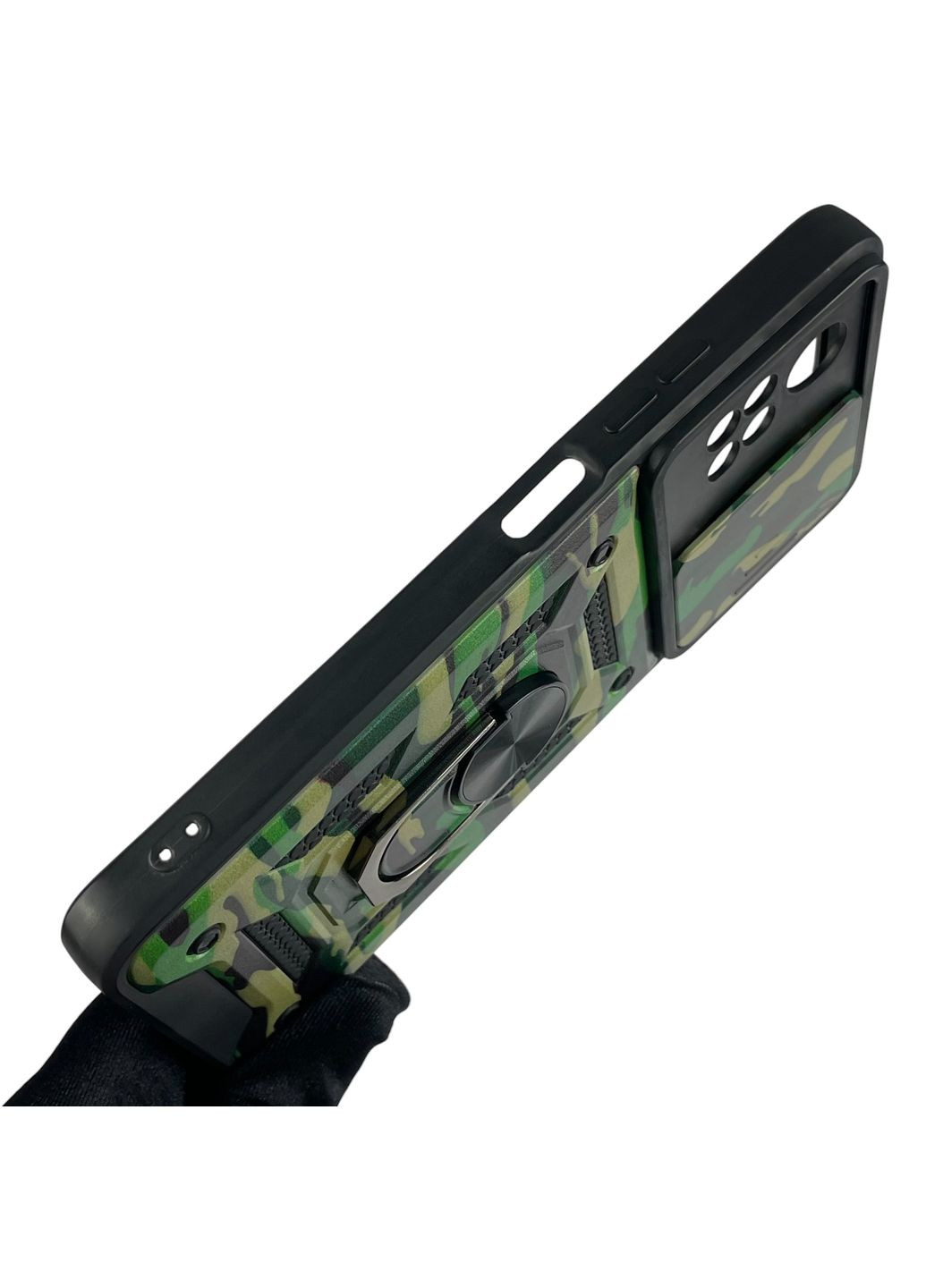 Чохол для POCO X4 Pro 5G броньований камуфляжний військовий на сяомі поко х4 про 5г зелений Xiaomi (366387790)