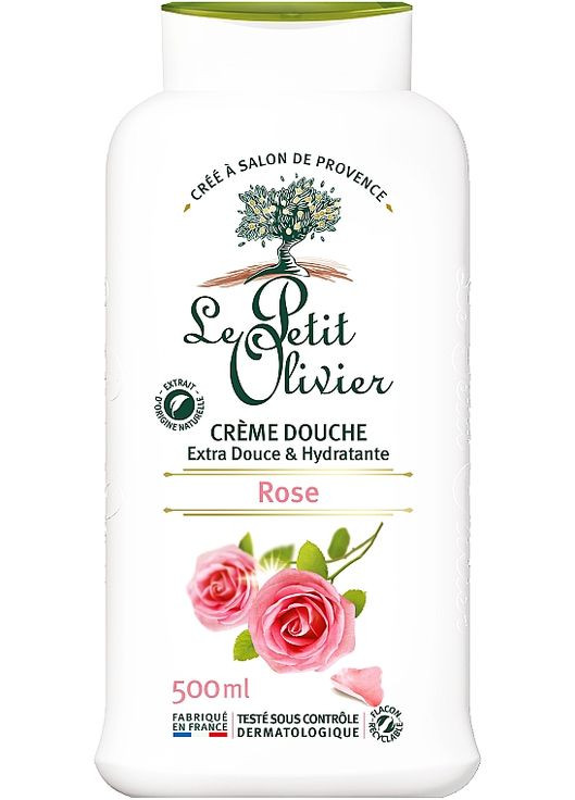 Крем для душу Троянда Extra Gentle Shower Cream Rose 500ml (22757-22940) Le Petit Olivier (368662663)