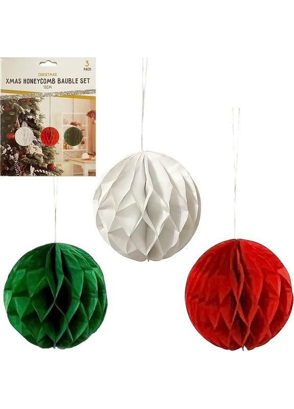 Набор подвесных бумажных новогодних украшений "Янголятко" CG-7, 3 шт Bambi (369527775)