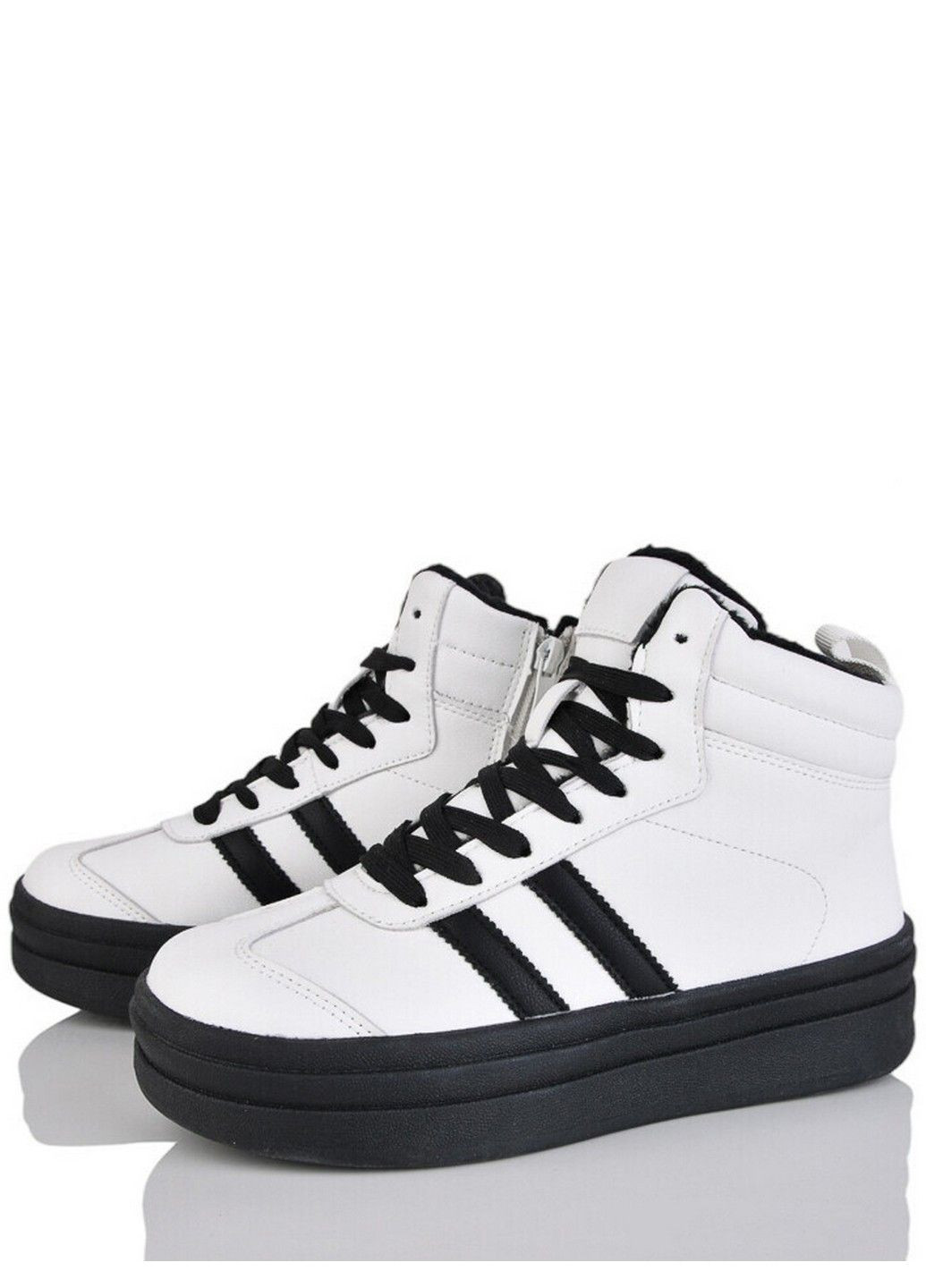 Белые кэжуал зимние кожаные зимние ботинки wamn110-3 Stilli