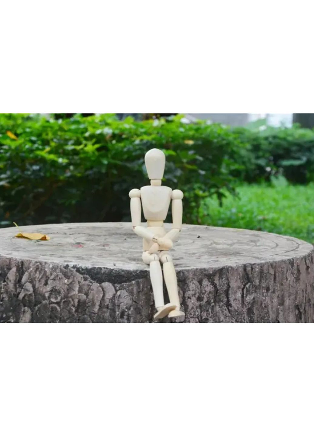 Подвижный деревянный манекен 14 см, бежевый, художественная фигура для рисования и творчества No Brand (364191386)