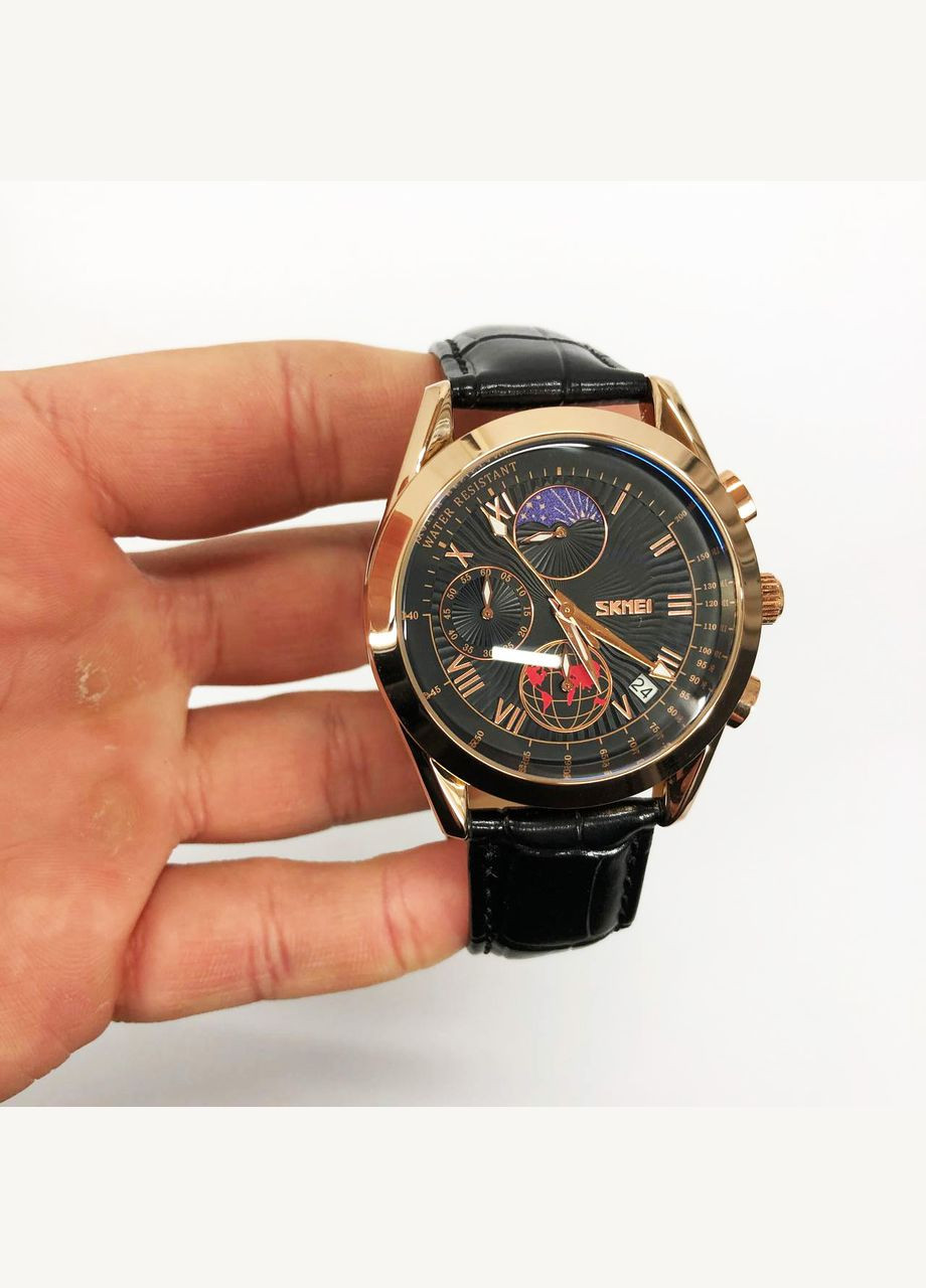 Часы наручные мужские 9236RGBK, оригинальные мужские часы, модные мужские часы круглые Skmei (364664202)