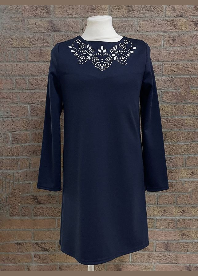 Синее платье для девочки Mevis (302514721)