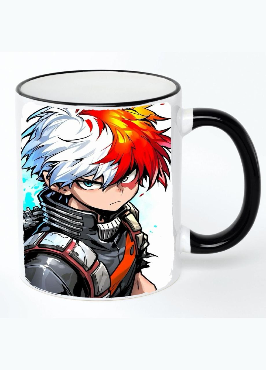 Чашка Моя академия героев Аниме #008 (кружка, кружка) Белая с черной ручкой 330 мл No Brand (322716963)