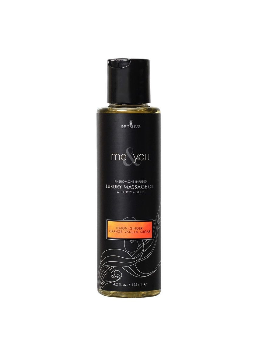 Массажное масло Me&You Lemon, Ginger, Orange, Vanilla & Sugar (125 мл) с феромонами Sensuva (335395540)
