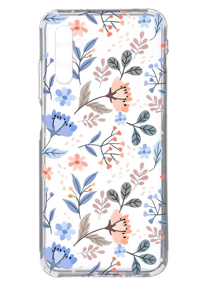 Прозорий чохол на Samsung Galaxy A34 5G/A346:: Квітковий фон (принт 371) Creative (355403232)
