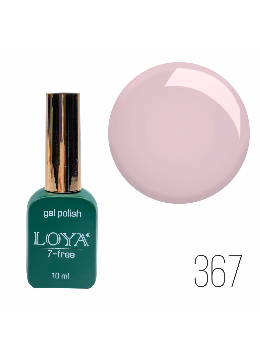 Гель-лак 367 Бузковий Туман 10 мл Loya (360889763)