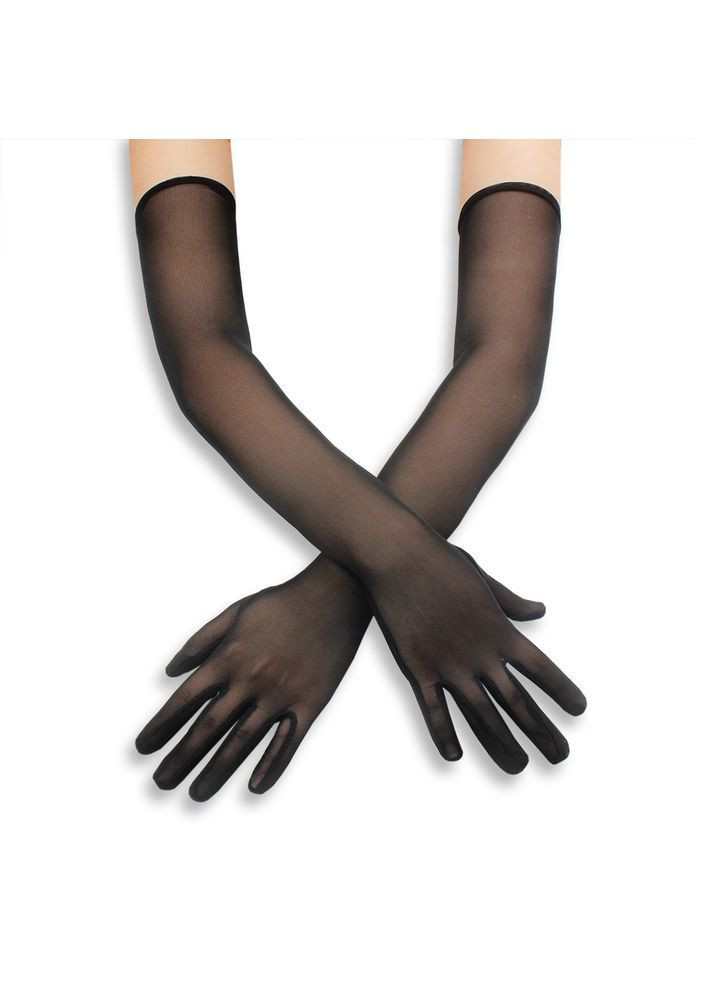 Элегантные черные удлиненные перчатки No Brand (364202101)