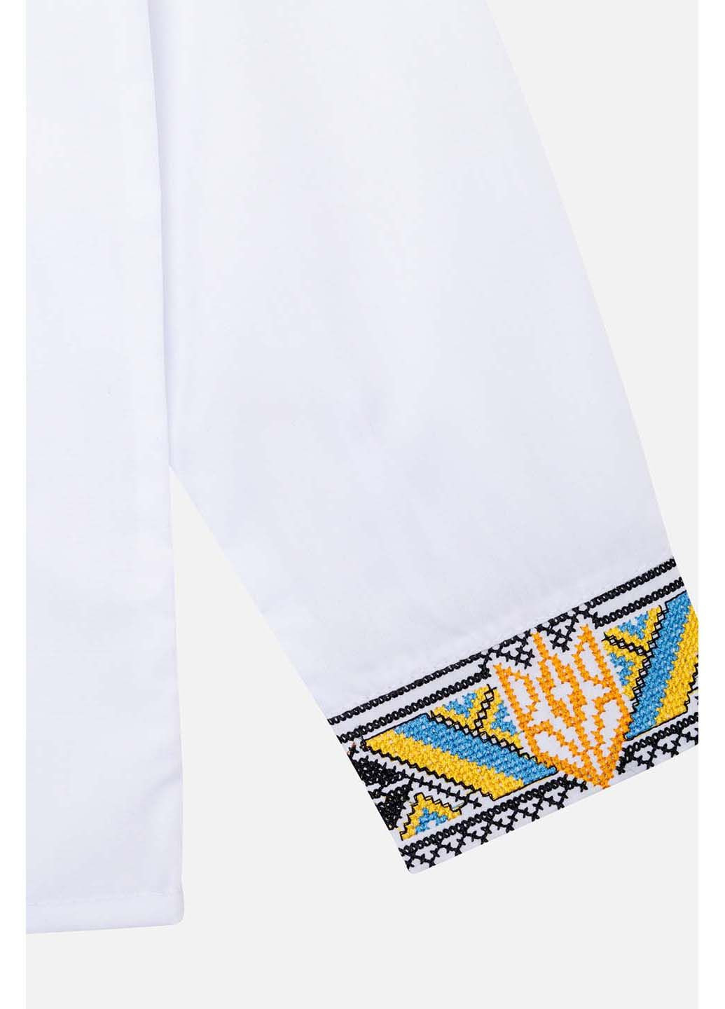 Комбінована вишиванка з довгим рукавом для хлопчика (323487377)