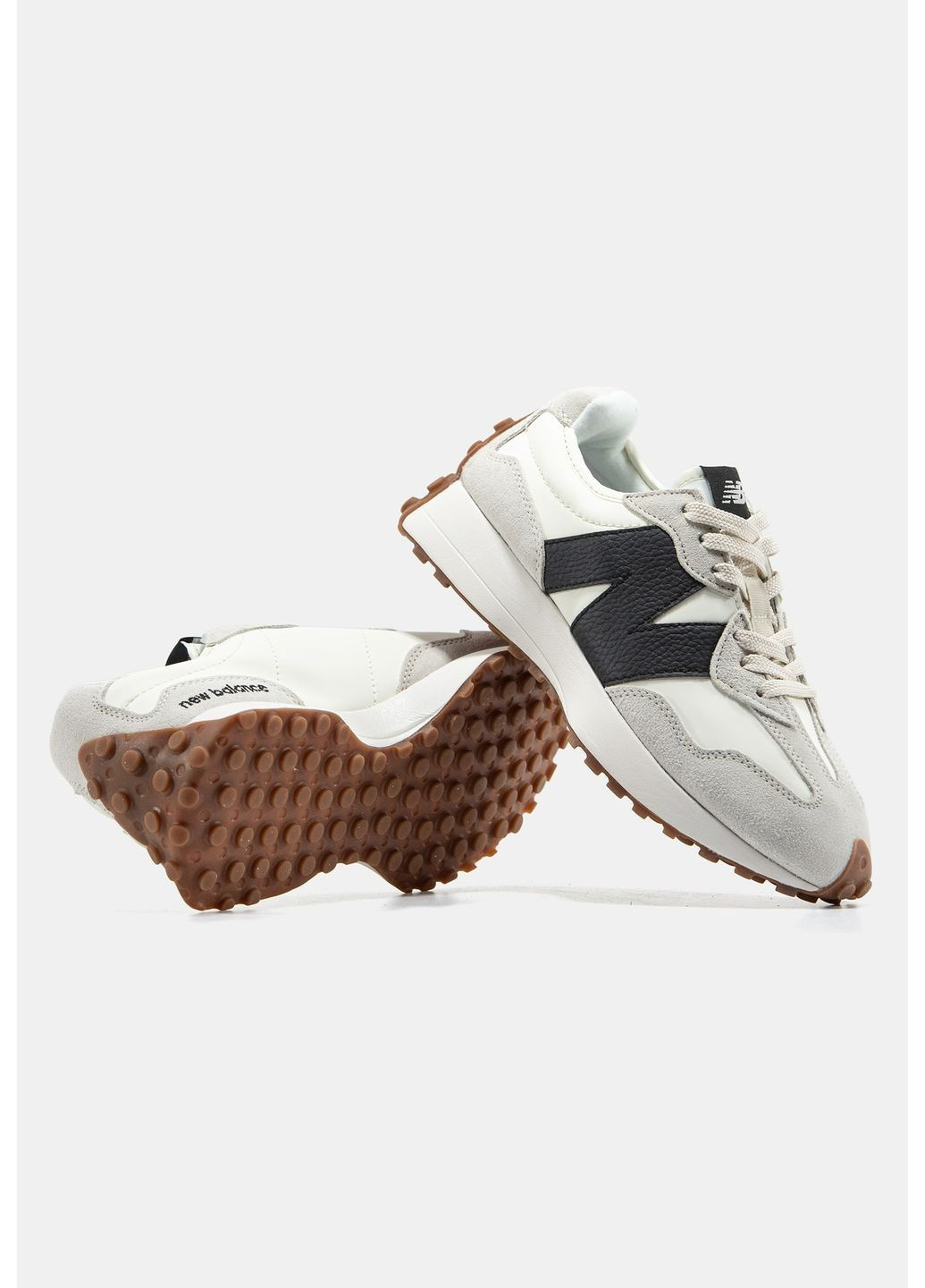 Светло-серые всесезонные кроссовки new balance No Brand 327