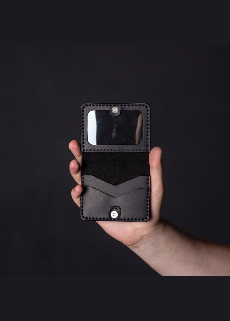 Обложка на ID паспорт черная SD Handmade (366577963)