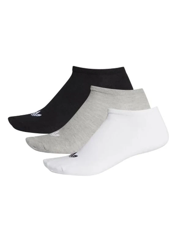 Чорні шкарпетки trefoil liner ft8524 3p білий, сірий, 43-46 (4062058558304) adidas (400492503)
