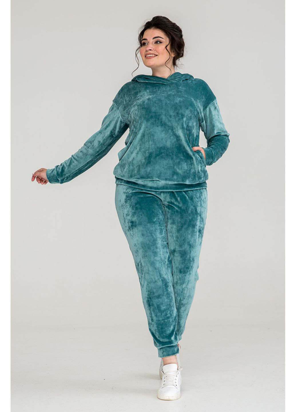 Женский спортивный комплект велюр, джемпер и брюки All Posa (ap101277p) A'll Posa (355262349)