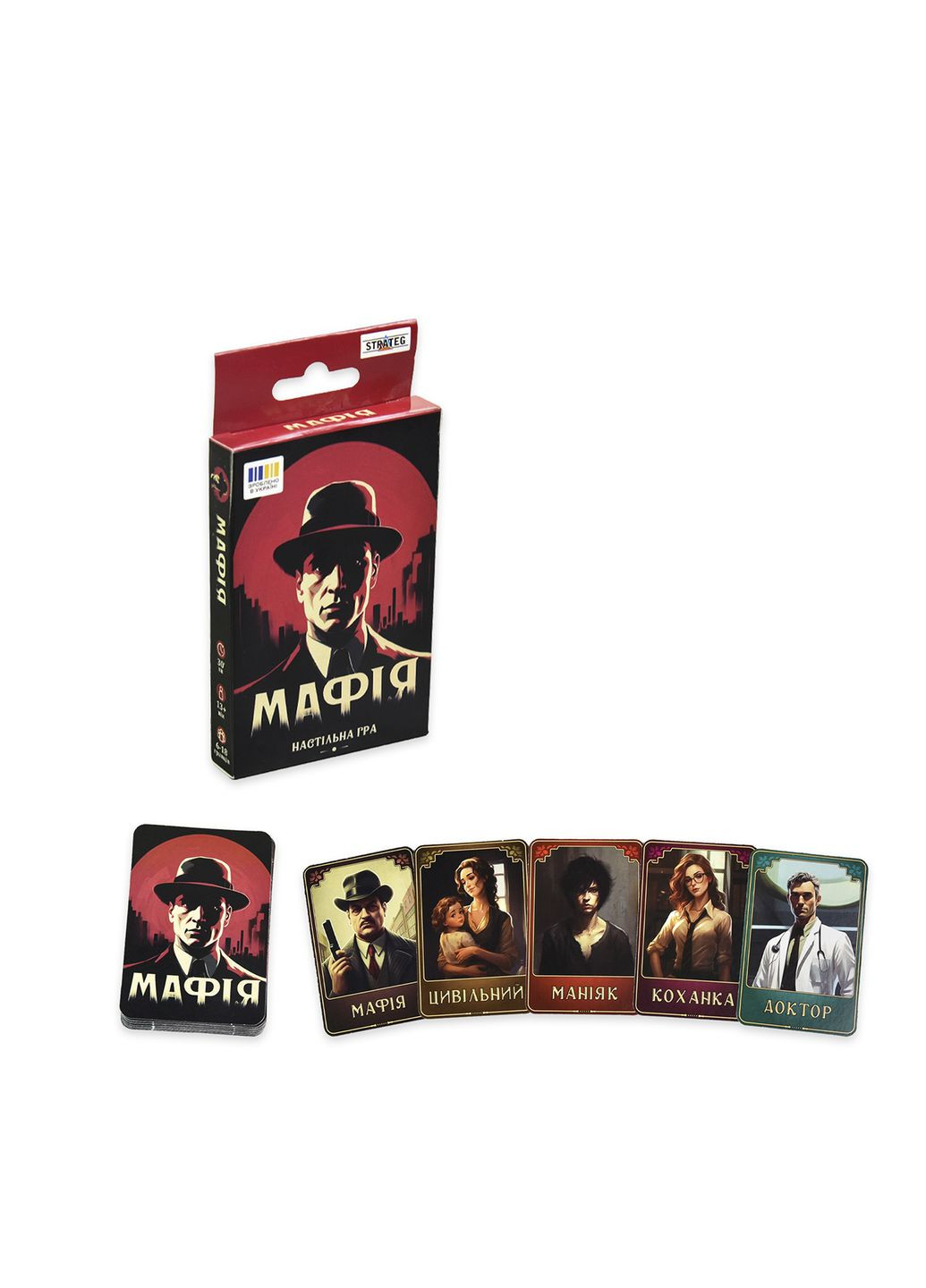 Настільна гра Stateg Мафія колір різнокольоровий CB-00276942 Strateg (329728127)