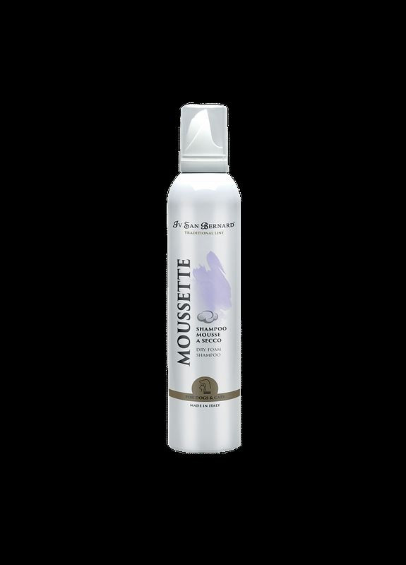Сухой шампунь-мусс для животных Moussette Dry Foam Shampoo 250 мл (8022767042187) Iv San Bernard (308894127)