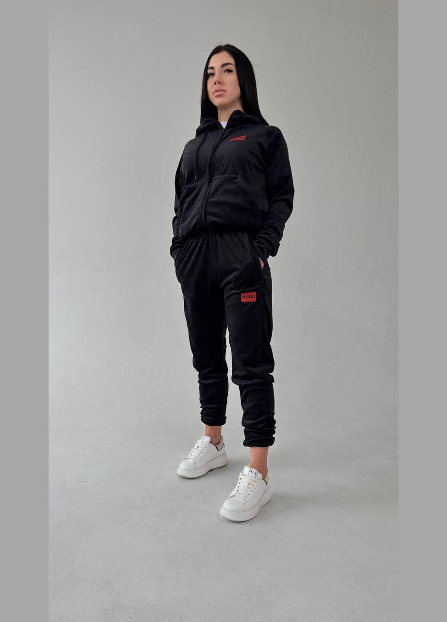Парний велюровий спортивний костюм з лого Hugo Vakko (324031794)