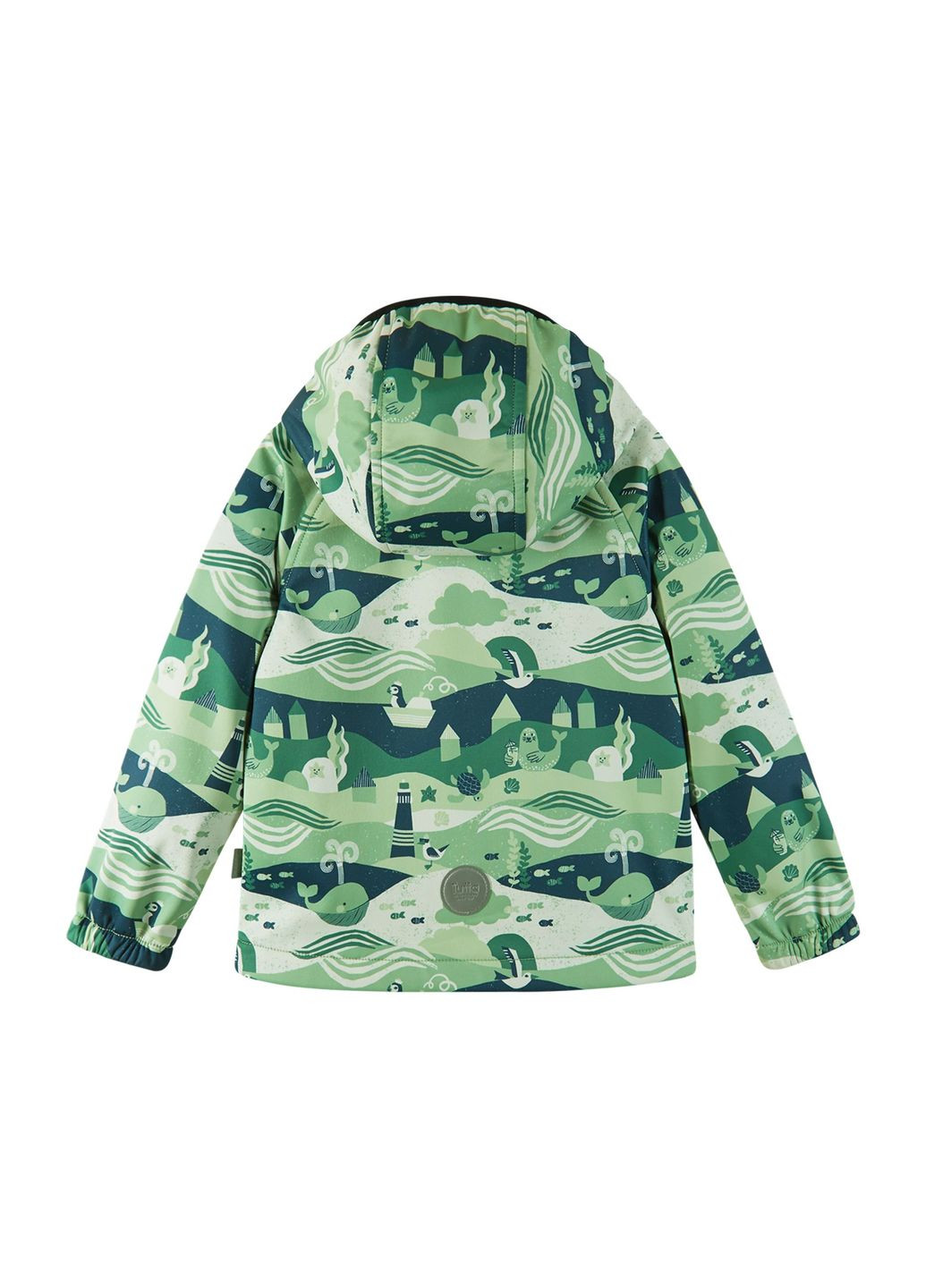 Зелена демісезонна куртки softshell Tutta Mikke