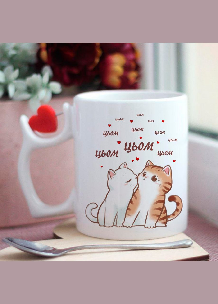 Чашка з котиками цьом цьом No Brand (291876675)